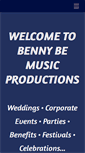 Mobile Screenshot of bennybemusic.com
