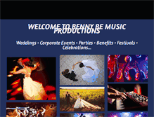 Tablet Screenshot of bennybemusic.com